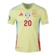 Spania Pedri Gonzalez #20 Tricou Fotbal Replică European 2024 Barbati Deplasare